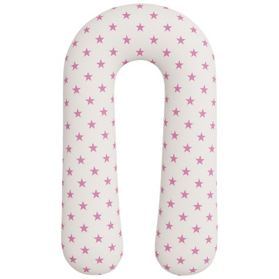 Подушка для беременных U-образная 300 см Подушкино звёздочки розовые